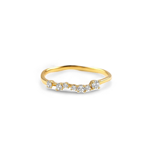 Schimmernder Diamantring