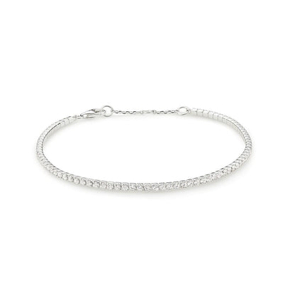 Silver Diamond Style Tennis Bracelet
