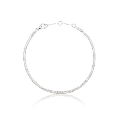 Silver Diamond Style Tennis Bracelet