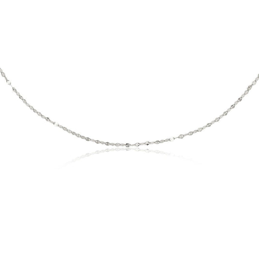 Silver Sparkle Chain Necklace
