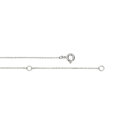 Silver Small Birthstone Pendant Bracelet