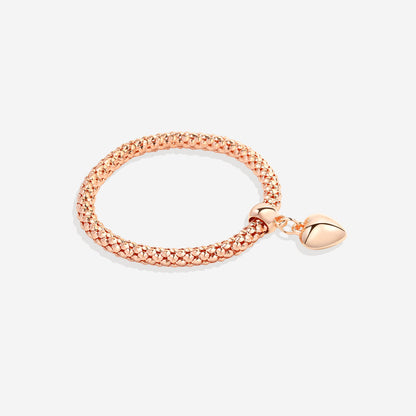 Solid Hearts Metal Bracelet