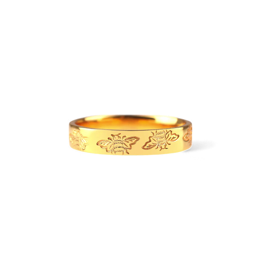 Stamped Honey Bee Band