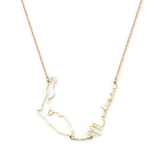 State Pride Name Necklace