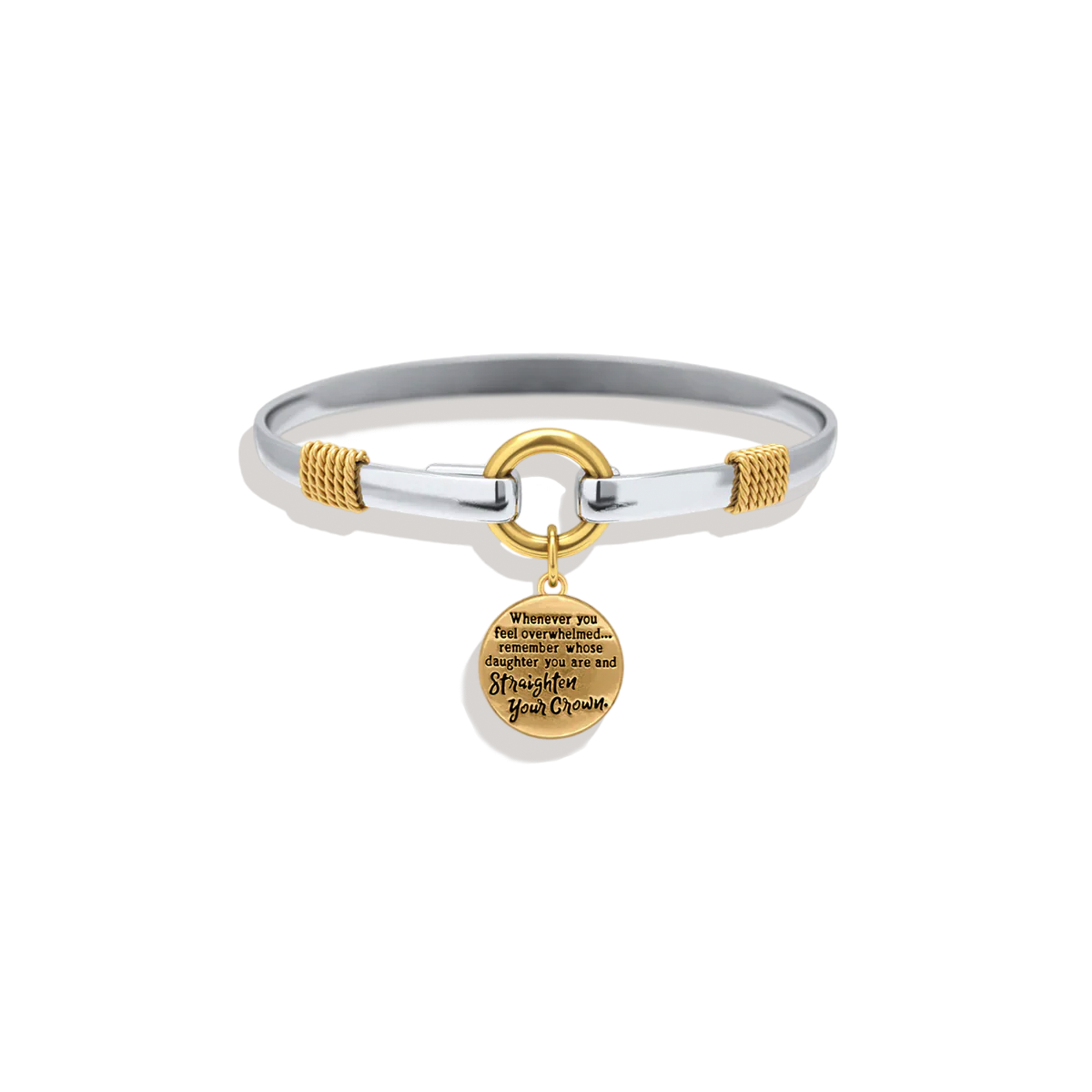 Straighten Your Crown - Two-Tone Charm Bracelet
