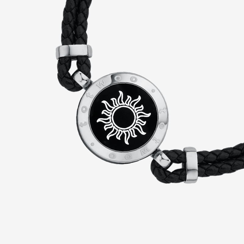Sun&Moon Touch Bracelets (Snake Chain + Braided Cord) - Touch Bling