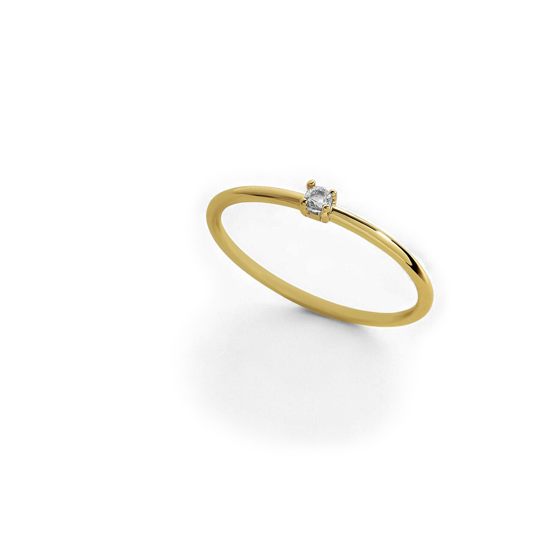 Super zierlicher Stapelring mit Geburtssteinen