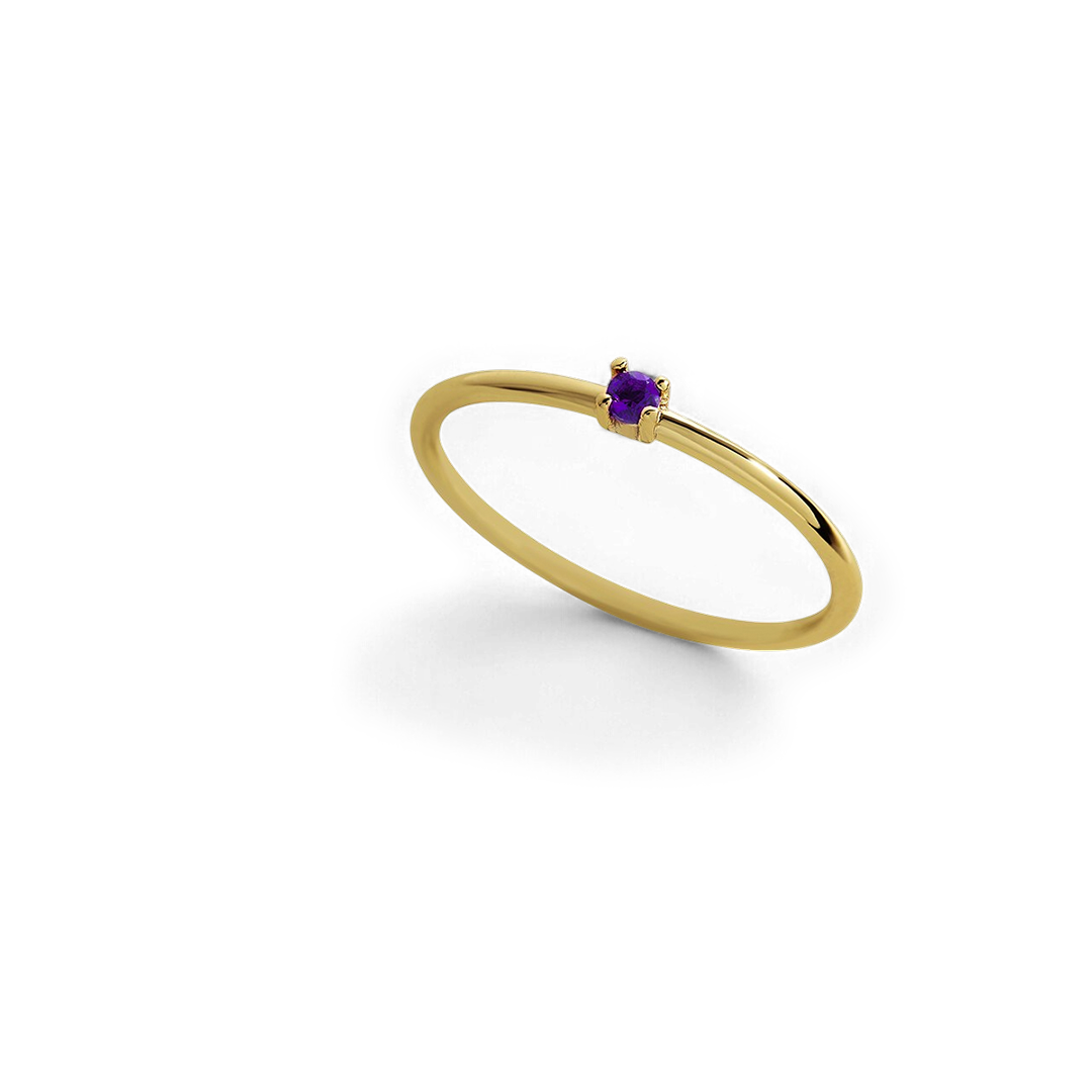 Super zierlicher Stapelring mit Geburtssteinen