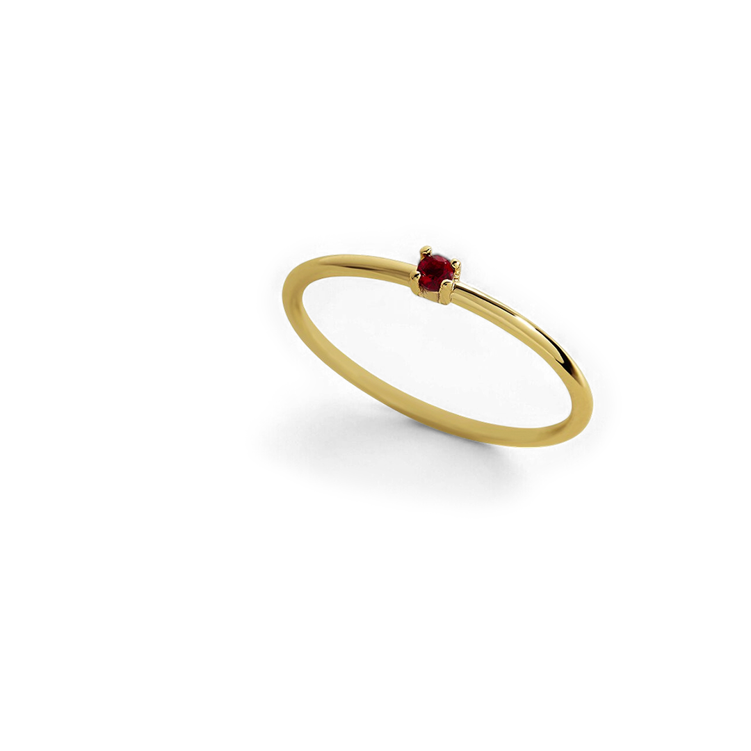 Super zierlicher Stapelring mit Geburtssteinen