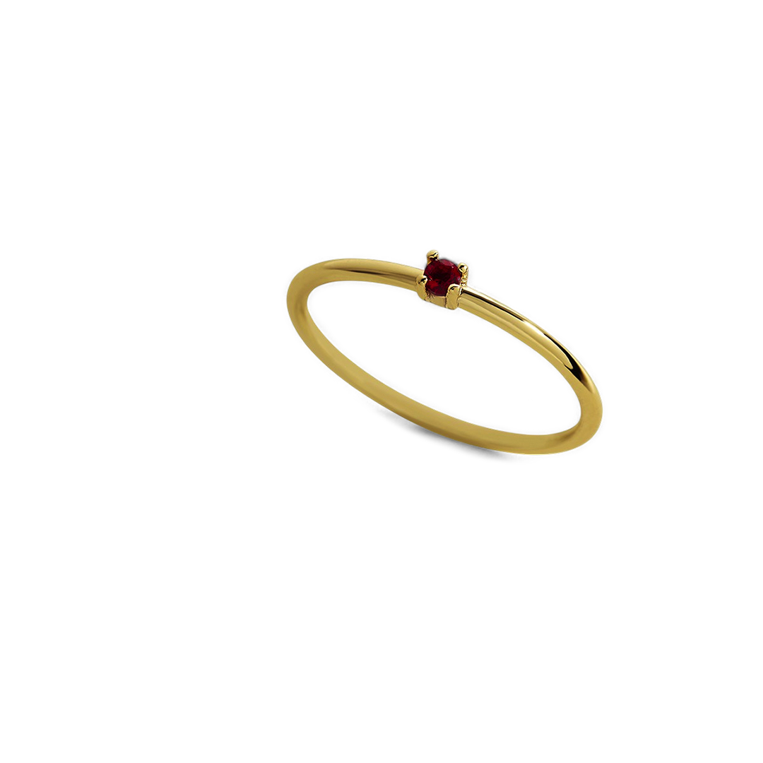 Super zierlicher Stapelring mit Geburtssteinen