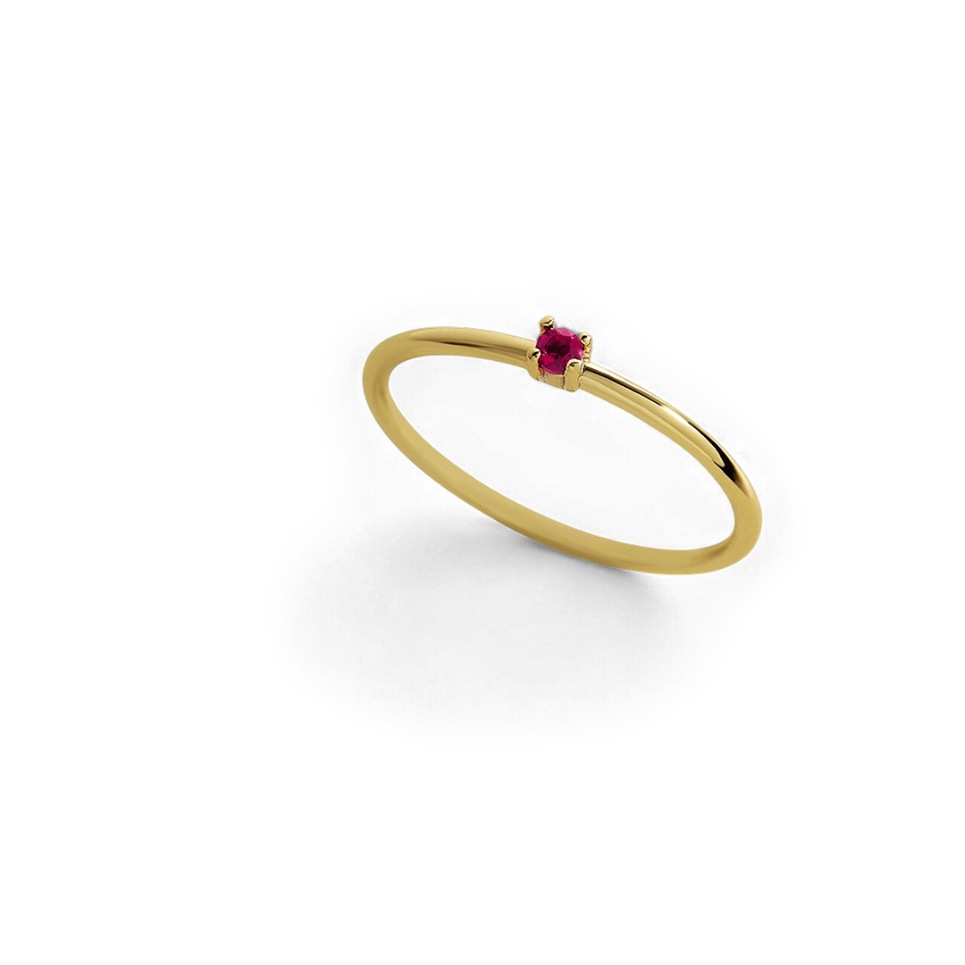 Super zierlicher Stapelring mit Geburtssteinen