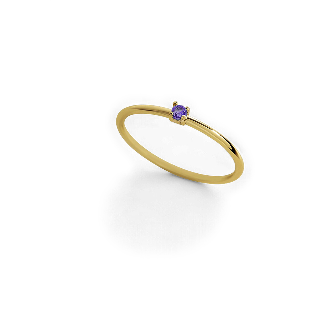 Super zierlicher Stapelring mit Geburtssteinen