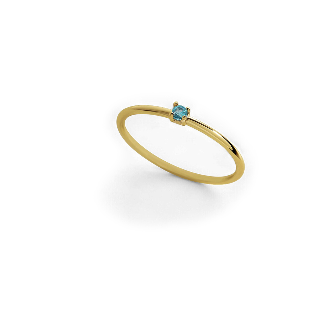 Super zierlicher Stapelring mit Geburtssteinen