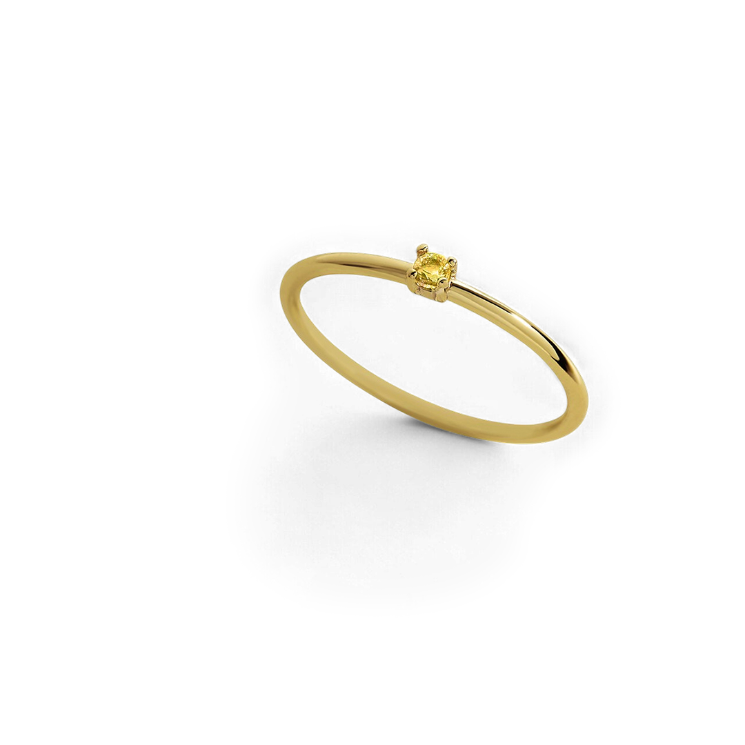 Super zierlicher Stapelring mit Geburtssteinen