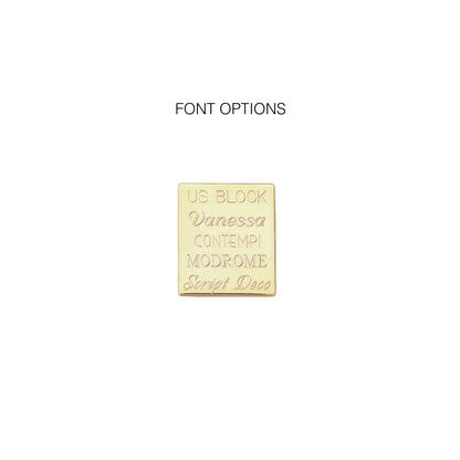 Gold Small Personalised Signet Ring