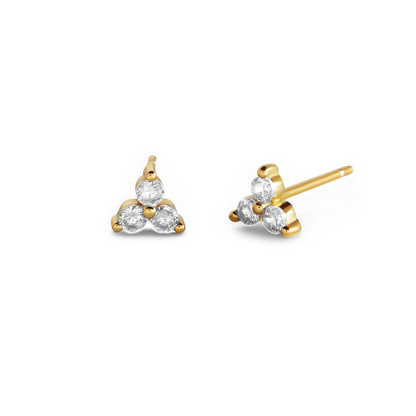 Trinity Birthstone Earrings