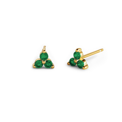 Trinity Birthstone Earrings