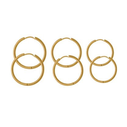 Triple Hoops Set