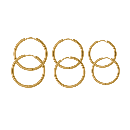Triple Hoops Set