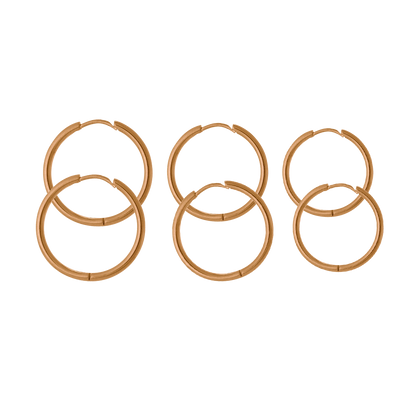 Triple Hoops Set
