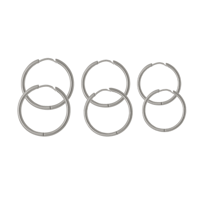 Triple Hoops Set