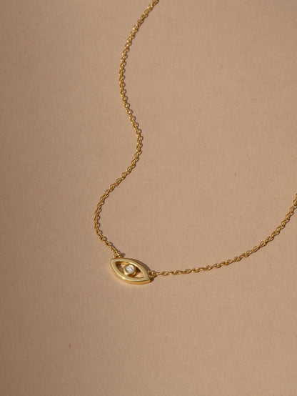Collar de vermeil con mal de ojo