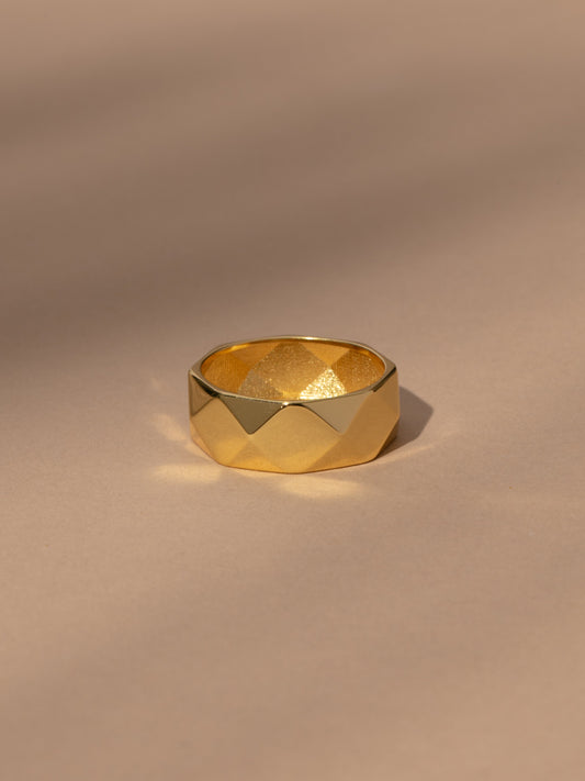 Bold Stud Vermeil Ring