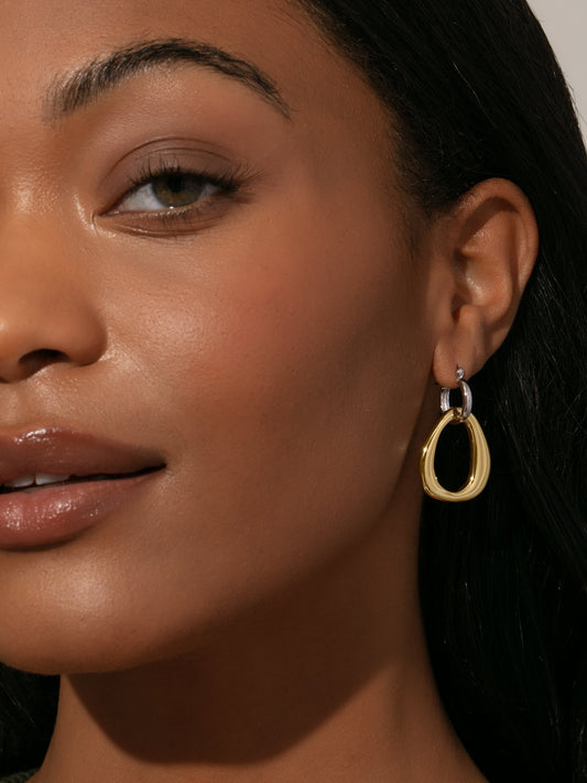 Mixed Statement Hoop Earrings