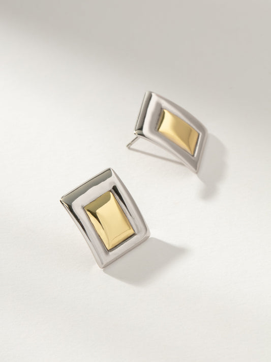 Pendientes rectangulares mixtos Tease