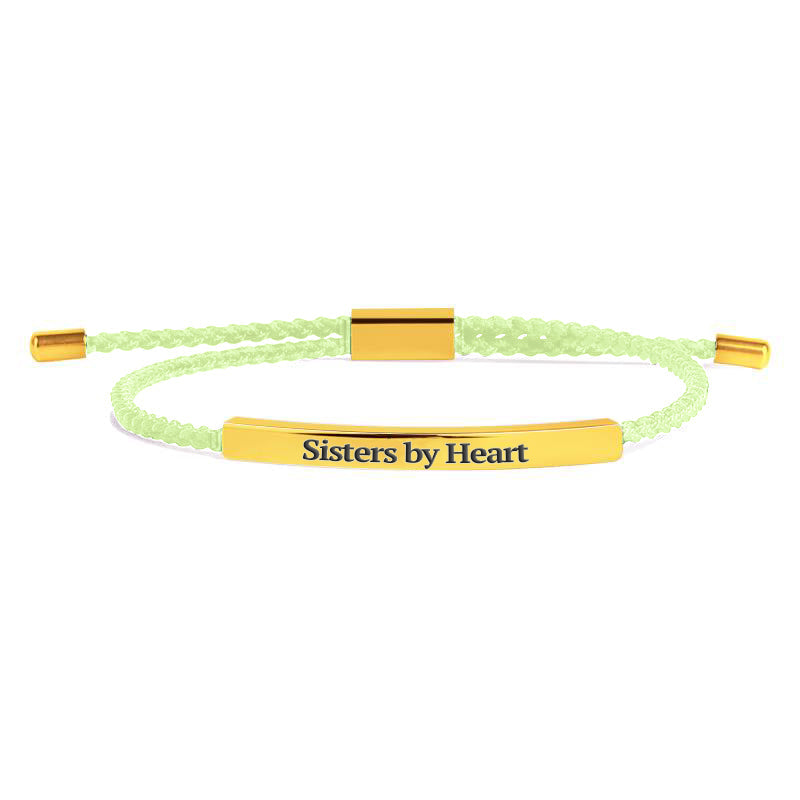 Not Sisters By Blood But Sisters By Heart Inspire Bracelet