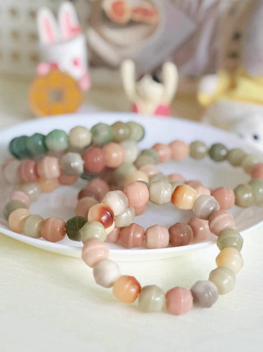 13mm Honey Jar Pink Series Bodhi Bead Bracelet - Touch Bling