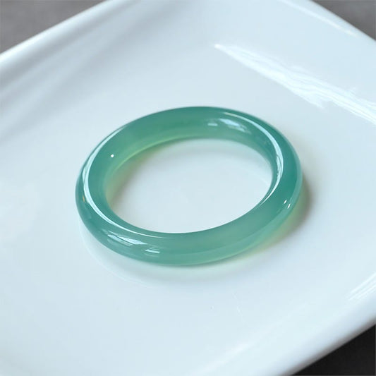 Pulsera de piedra de Buda con calcedonia verde natural y fuerza 