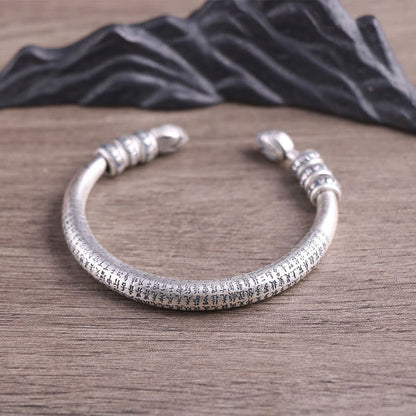 Pulsera de plata de ley 999 con piedras de Buda, corazón, Sutra, Om Mani Padme Hum, paz y pureza grabadas
