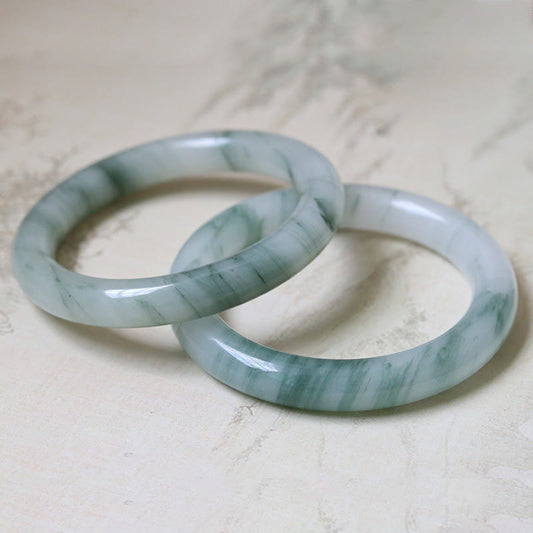 Pulsera de jade natural con piedras de Buda para la suerte y la prosperidad