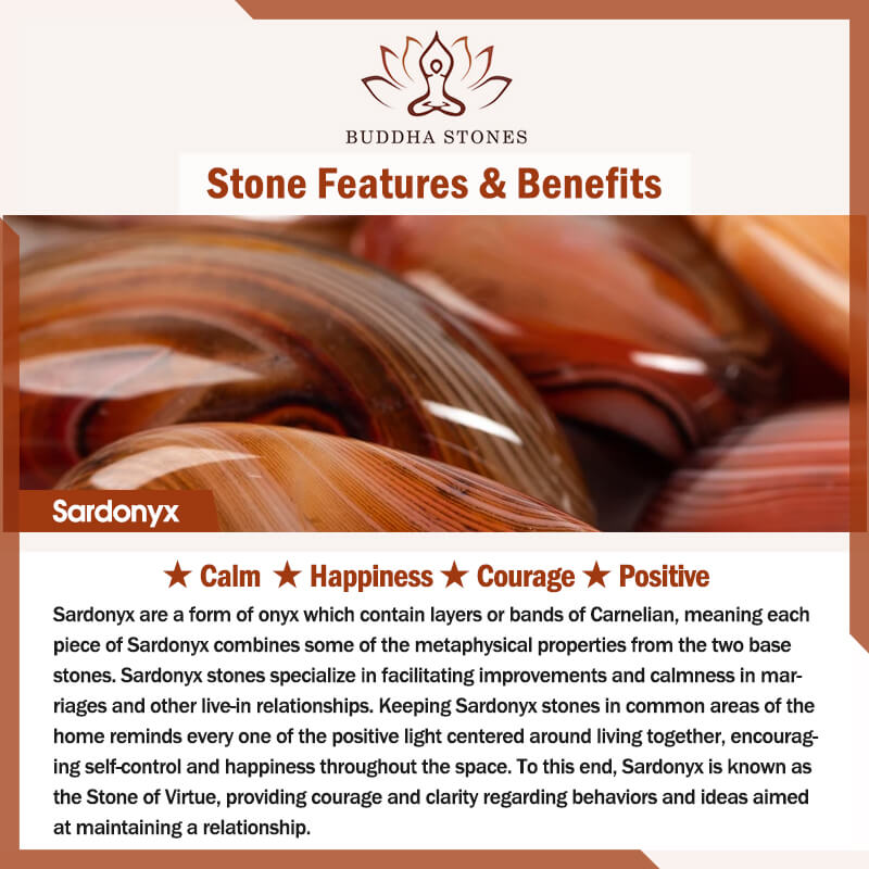 Buddha Steine ​​Zufällig Sardonyx Stein Positive Schlüsselanhänger