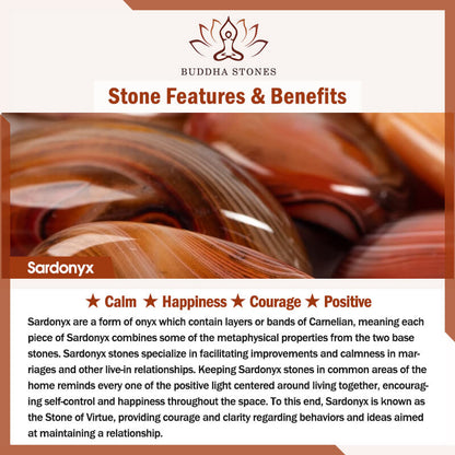 Buddha Steine ​​Zufällig Sardonyx Stein Positive Schlüsselanhänger