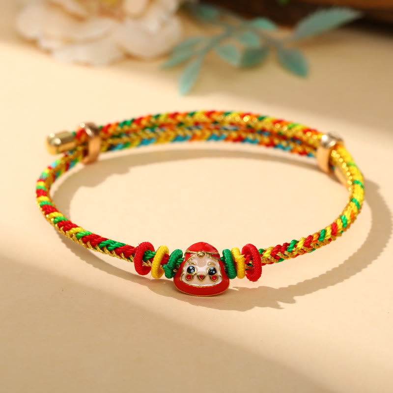 Buddha Steine ​​Bunte Seil Zongzi Muster Glück Handgemachte Kind Erwachsene Armband