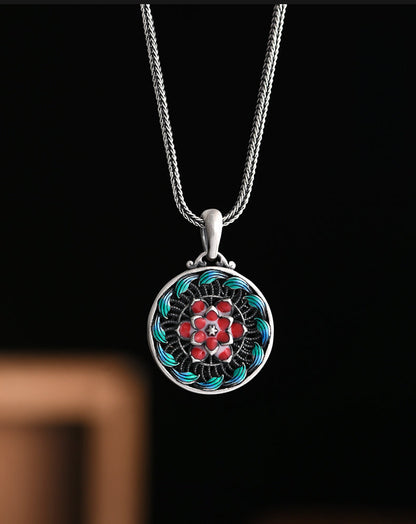 Pure Silver Safety Buckle Pendant