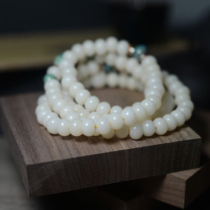 Buddha-Steine, 108 Mala-Perlen, Bodhi-Samen, hält böse Geister fern, beruhigt Armband