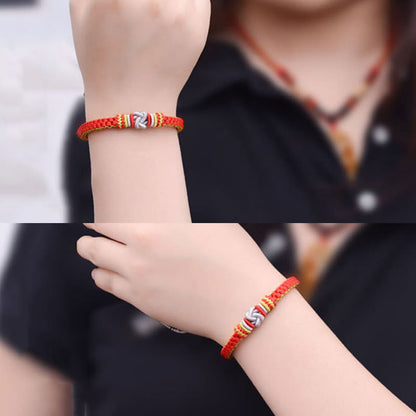 Buddha-Steine, buntes Seil, wahre Liebe, Knoten, Glück, handgefertigtes Armband 