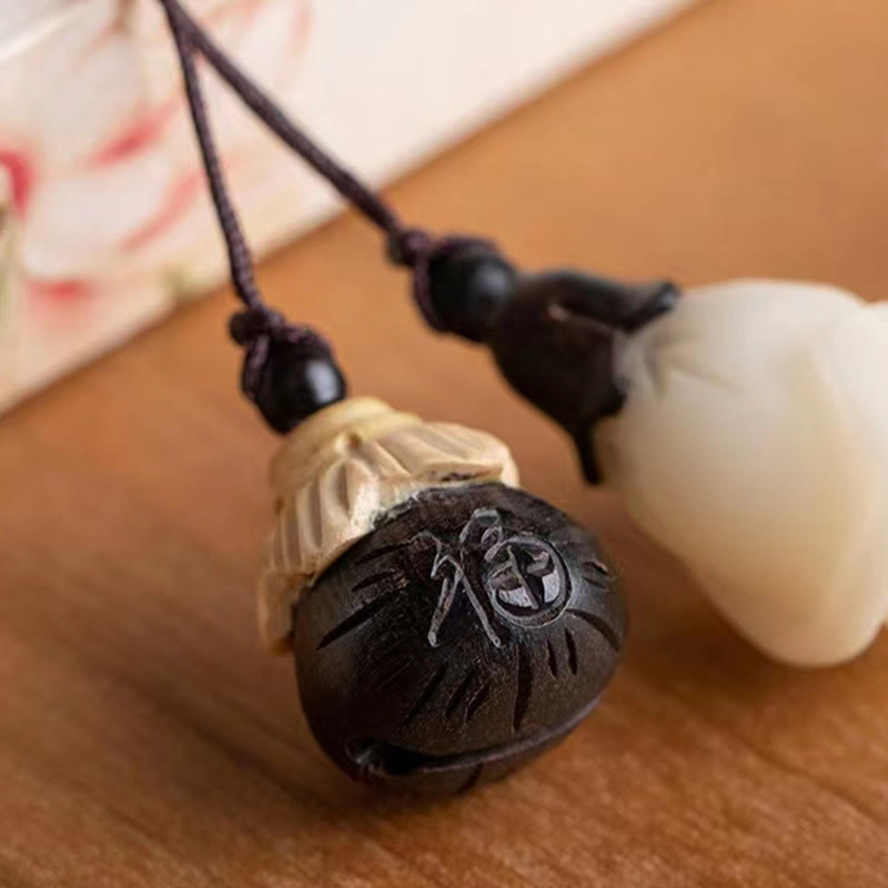 Buddha Stones Natürliches grünes Sandelholz Bodhi Seed Beruhigendes Armband