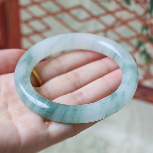 Pulsera de jade natural con piedras de Buda para la suerte y la prosperidad