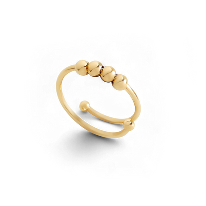 Adjustable Beaded Fidget Ring
