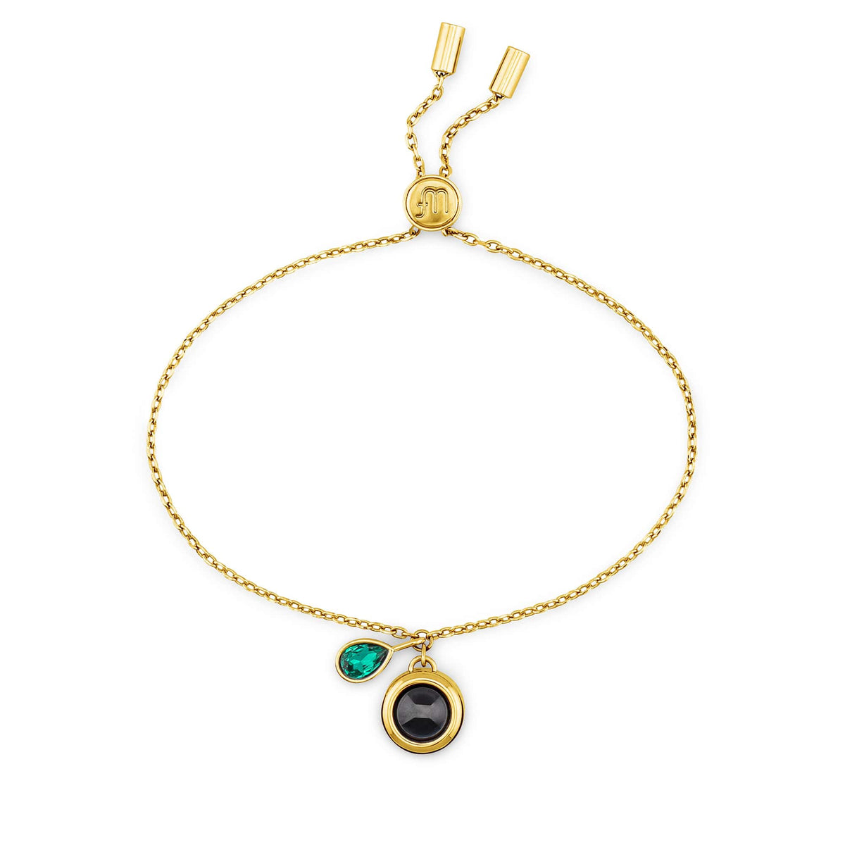 Personalized Birthstone Slider Bracelet - Touch Bling