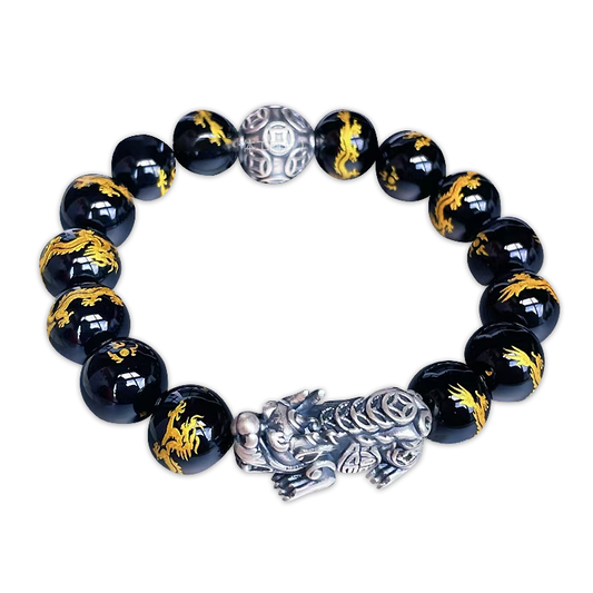 The Imperial Guardian Pixiu Obsidian Bracelet