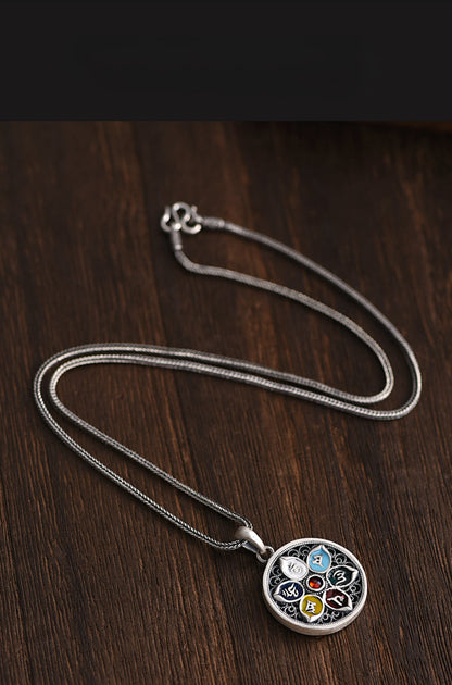 Pure Silver Safety Buckle Pendant