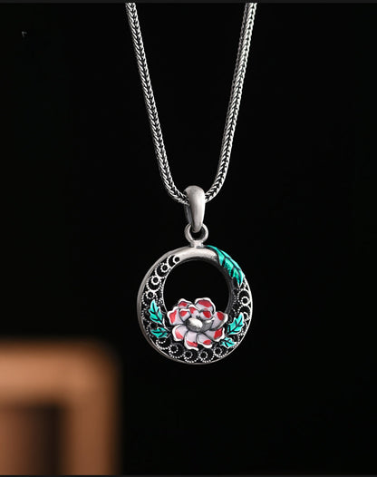 Pure Silver Safety Buckle Pendant