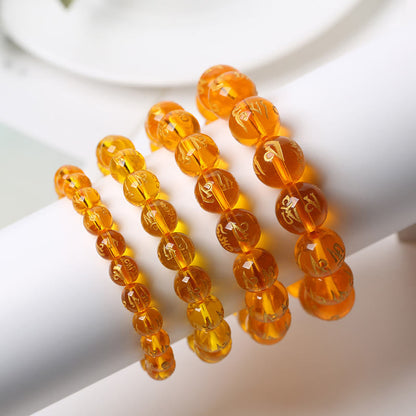 Pulsera de meditación Om Mani Padme Hum con piedras de Buda, cristal blanco del Tíbet, ónix negro