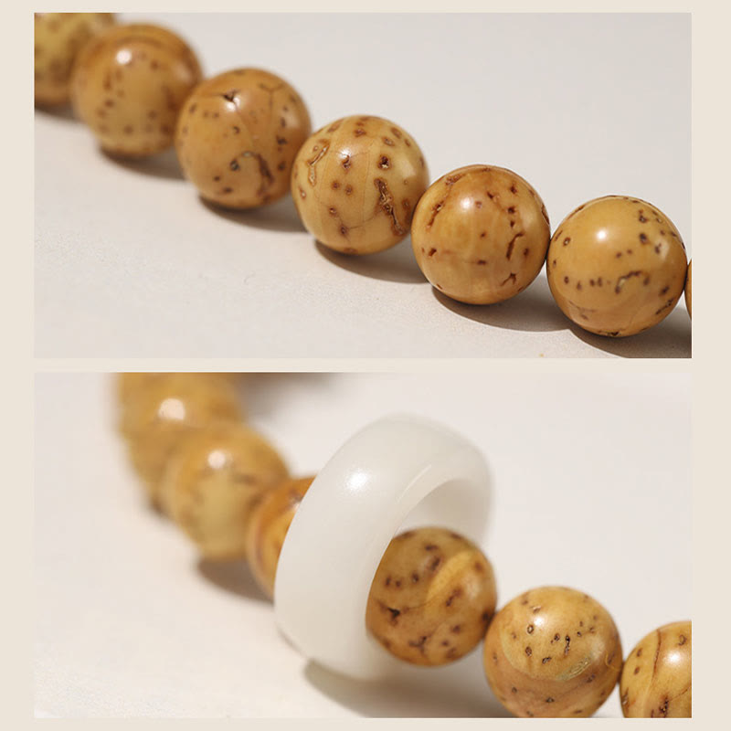 Pulsera de doble vuelta con semillas de Bodhi de rata y oro púrpura tibetano natural con piedras de Buda