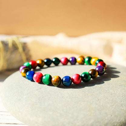 Pulsera de piedra de Buda con ojo de tigre y determinación